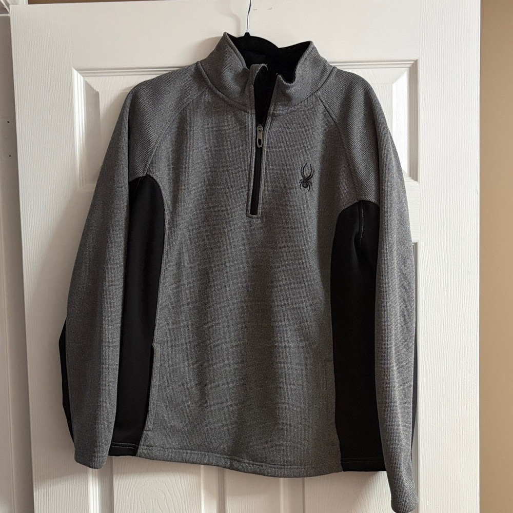 Spyder Gray and Black Men's Sweater